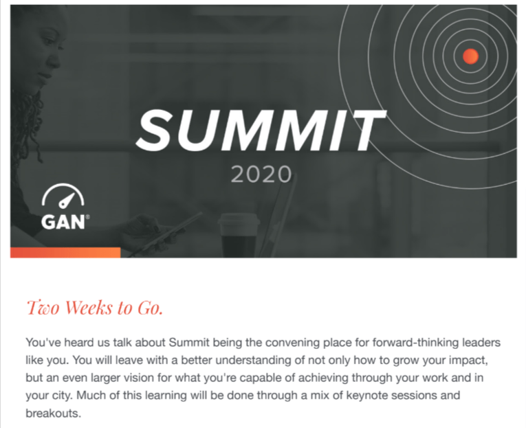 GAN Summit Email